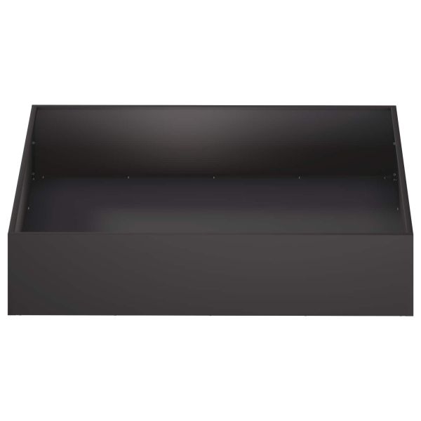 Градинска саксия Черно 80 x 80 x 20 cm