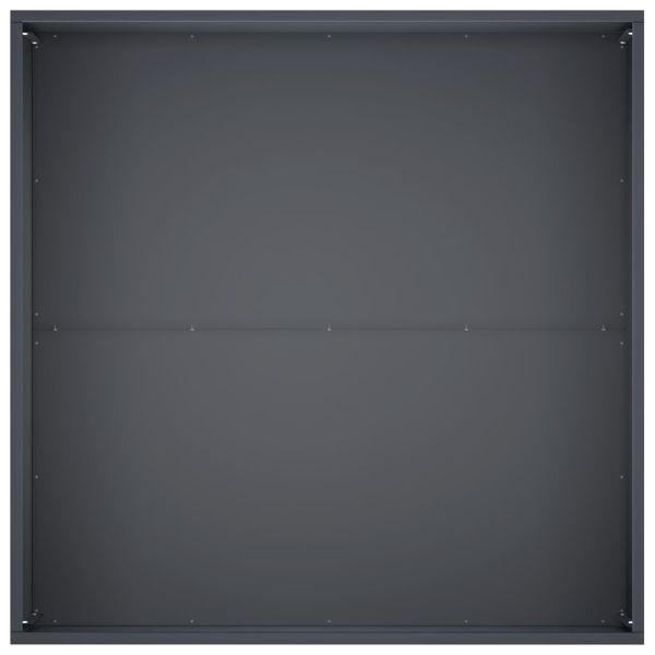 Градинска саксия 2 бр. Антрацит 60 x 60 x 40 cm