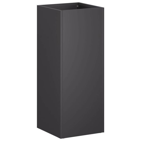 Градинска саксия 2 бр. Черно 20 x 20 x 40 см