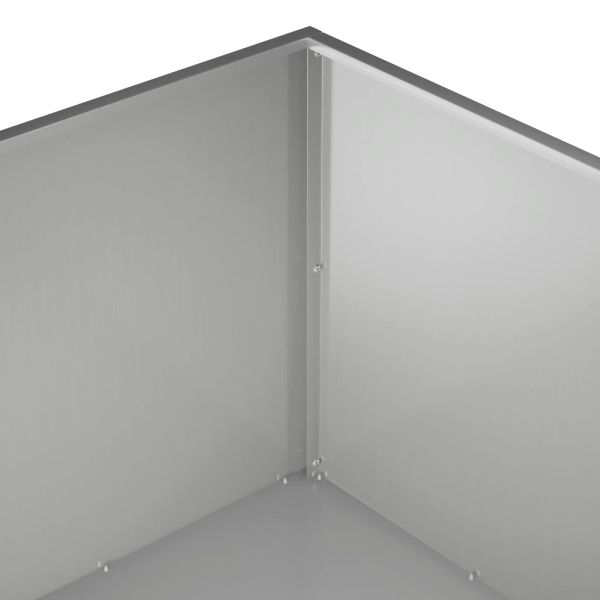 Градинска саксия Сребристо 100 x 100 x 40 cm