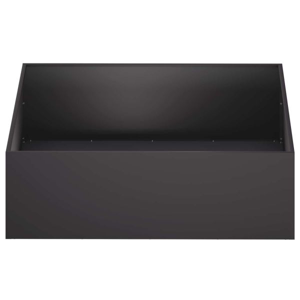 Градинска саксия Черно 80 x 80 x 30 cm