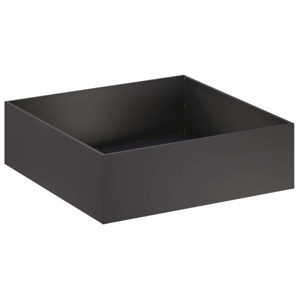 Градинска саксия 2 бр. Черно 80 x 80 x 30 cm