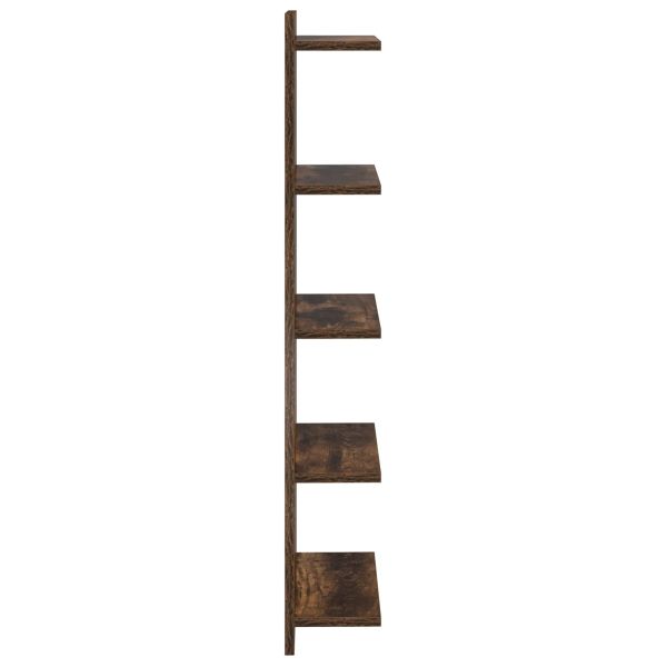 Стенен рафт 2 бр. Опушен дъб 30 x 15 x 100 см