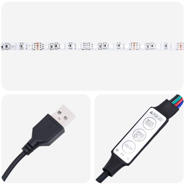 LED легло с матрак с LED ленти Кремаво 90 x 200 cm Текстил