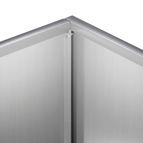 Градинска саксия 2 бр. Сребристо 40 x 20 x 40 см