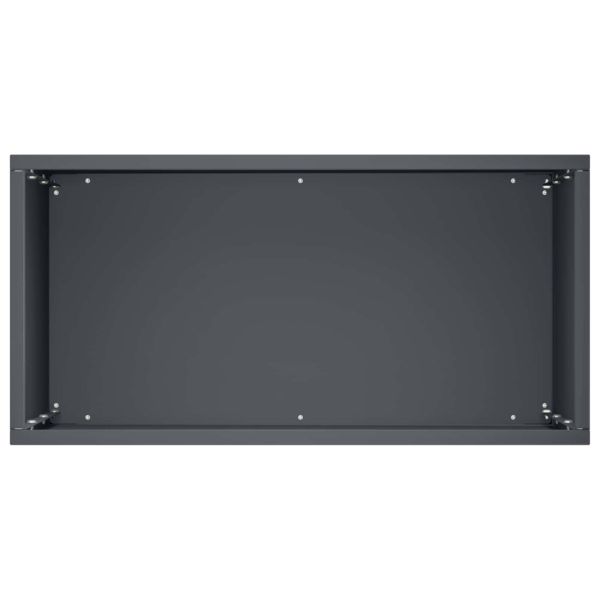 Градинска саксия 2 бр. Антрацит 40 x 20 x 50 см