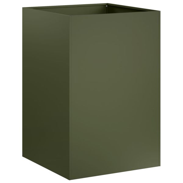 Градинска саксия Маслиненозелено 50 x 50 x 75 cm