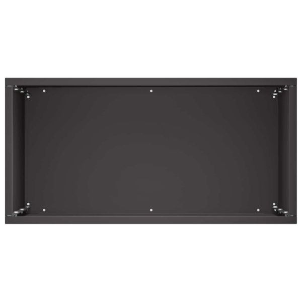 Градинска саксия 2 бр. Черно 40 x 20 x 50 см