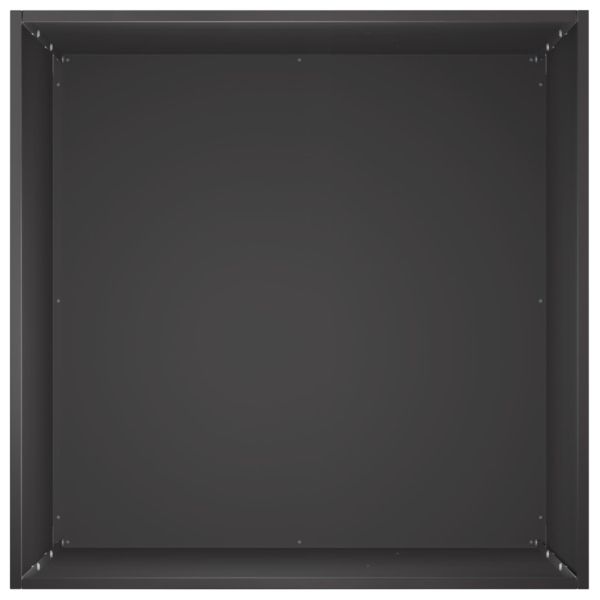 Градинска саксия 2 бр. Черно 50 x 50 x 75 cm