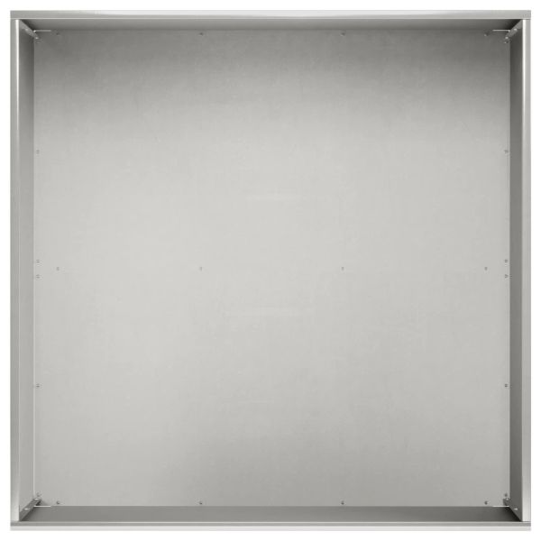 Градинска саксия 2 бр. Сребристо 60 x 60 x 30 cm