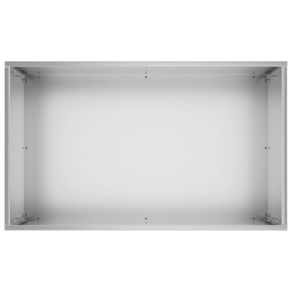 Градинска саксия 2 бр. Сребристо 50 x 40 x 75 см