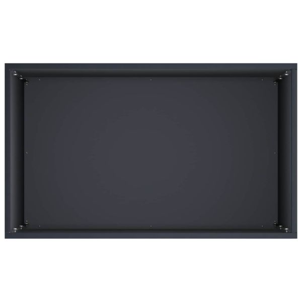 Градинска саксия 2 бр. Антрацит 50 x 40 x 75 см