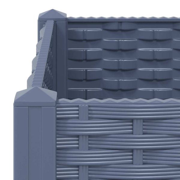 Повдигната леха, 80x80x23 см, полипропилен
