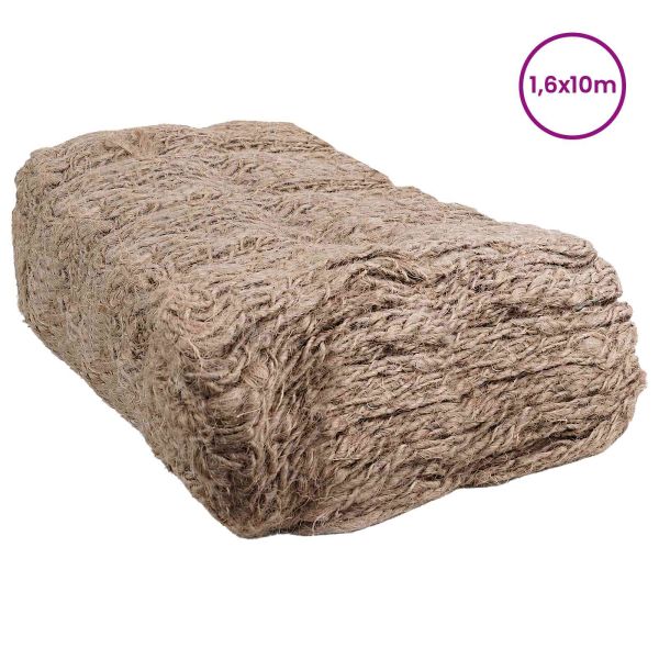 Мат за укрепване от юта Натурално 1,6 x 10 m