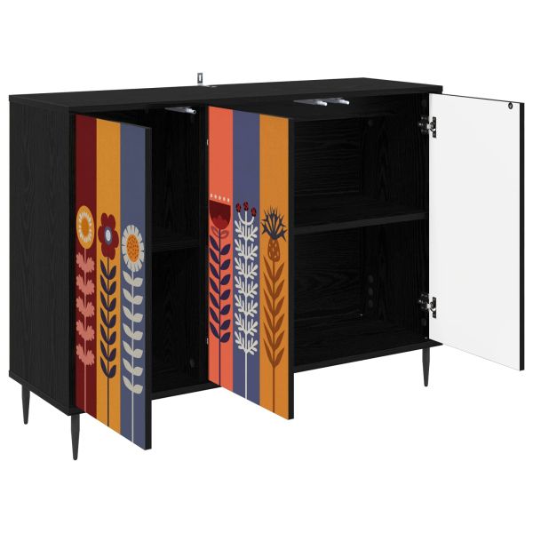 Служебен шкаф ESSEN Черен дъб 102 x 33 x 76 см