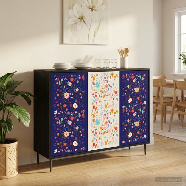 Служебен шкаф MAINZ Черен дъб 102 x 33 x 76 см