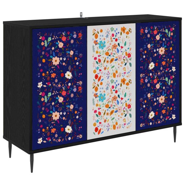 Служебен шкаф MAINZ Черен дъб 102 x 33 x 76 см