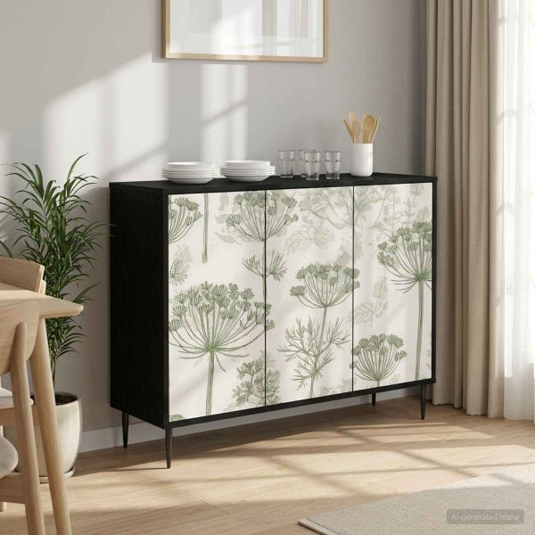Служебен шкаф GOTHA Черен дъб 102 x 33 x 76 см