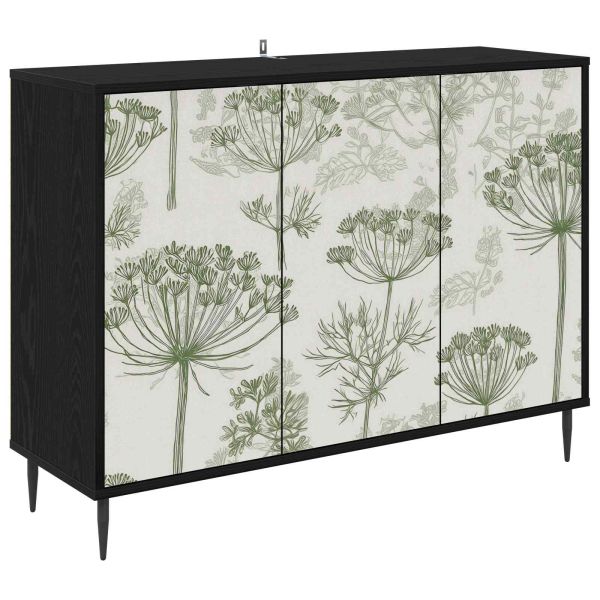 Служебен шкаф GOTHA Черен дъб 102 x 33 x 76 см