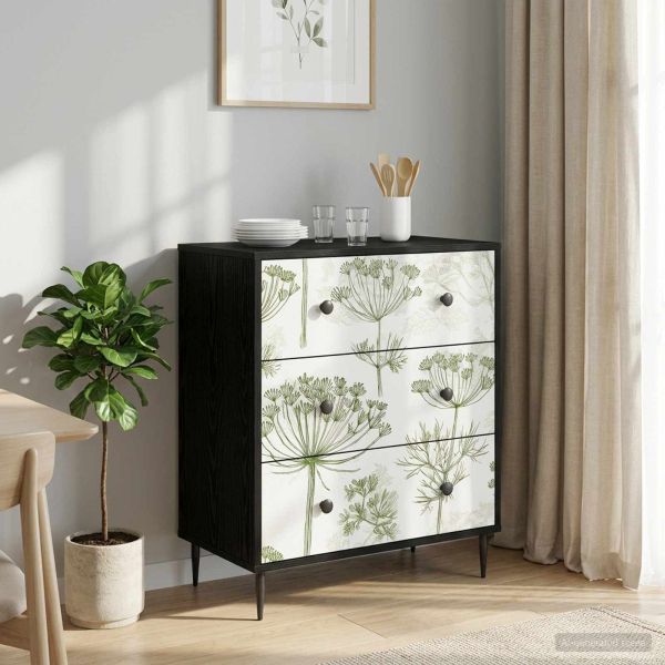 Плика GOTHA Зелено дърво с отпечатък 66 x 36,5 x 76 см