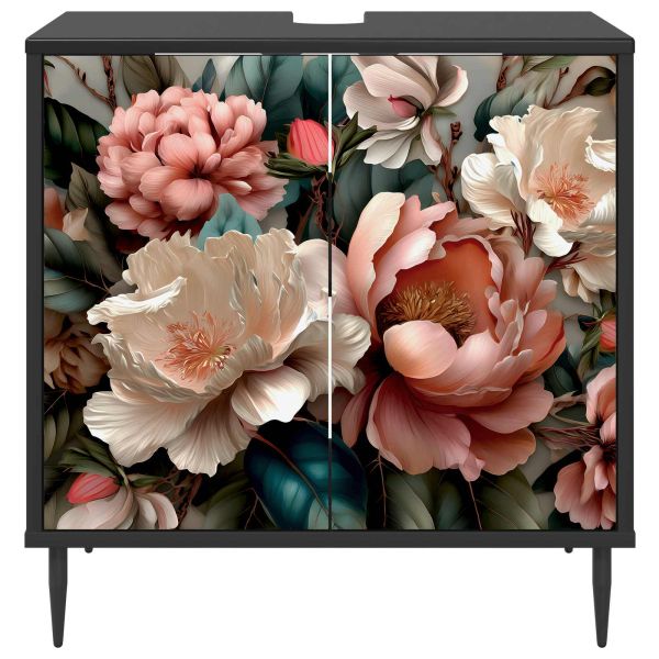 Шкаф за баня BORNE Черен дъб 60 x 40 x 61 см