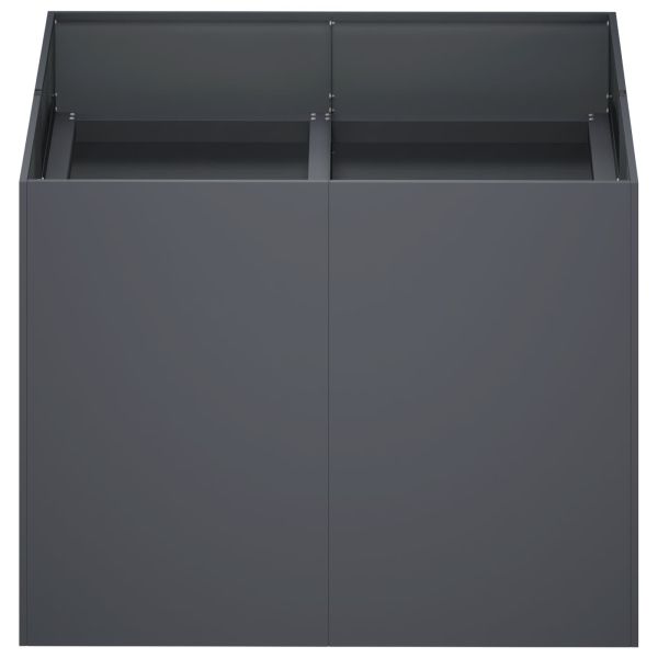 Градинска саксия Антрацит 80 x 80 x 60 см