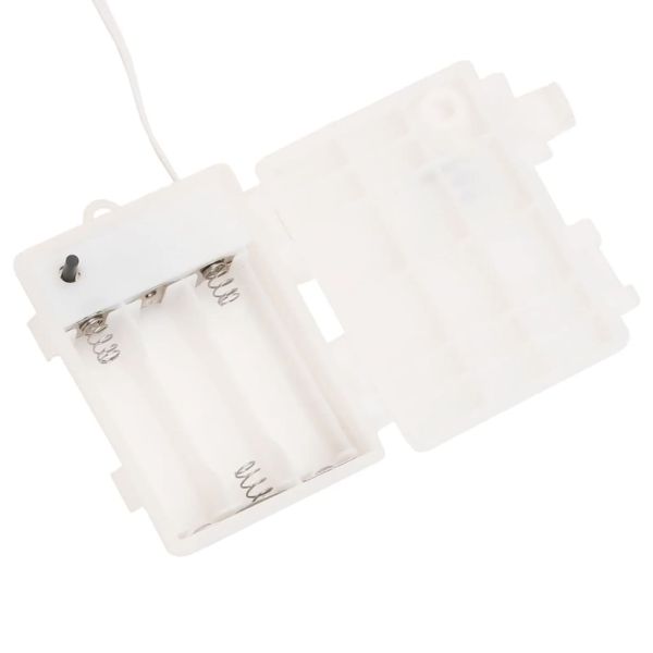 Коледни лампи с LED, 3 бр, сгъваеми, бели