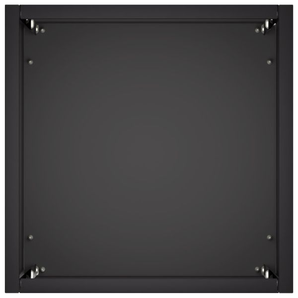 Градинска саксия 2 бр. Черно 20 x 20 x 50 см