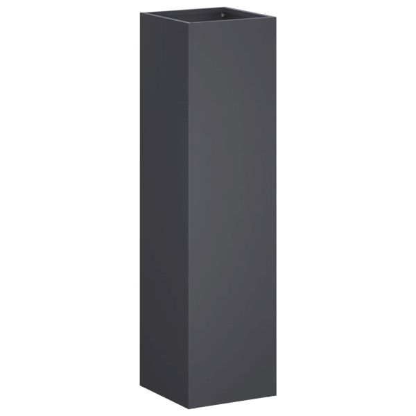 Градинска саксия 2 бр. Антрацит 20 x 20 x 75 см