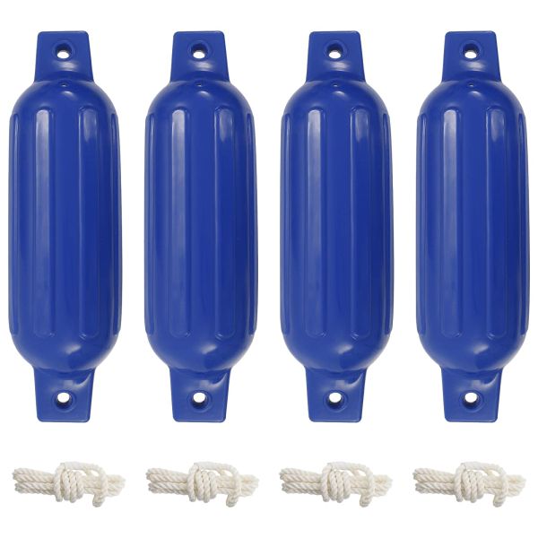 Броня за лодка 4 бр синя Ø 11x40 см PVC