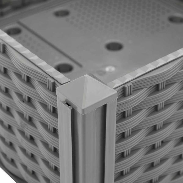 Повдигната леха, 80x80x38 см, полипропилен