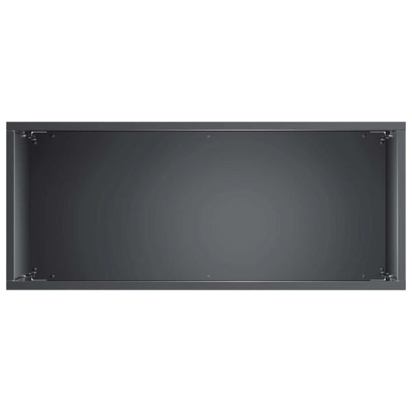 Градинска саксия 2 бр. Антрацит 40 x 20 x 75 см