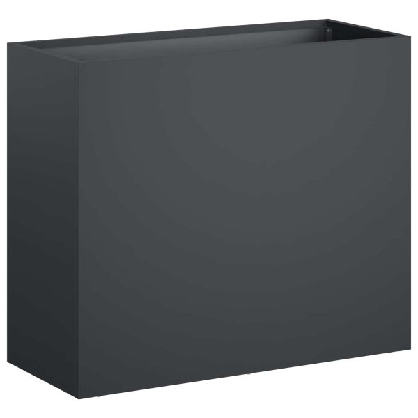 Градинска саксия 2 бр. Антрацит 50 x 20 x 40 см