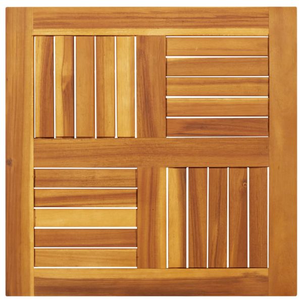 Плот за маса, 60x60x2 см, квадратен, акациево дърво масив