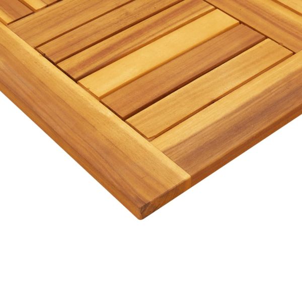 Плот за маса, 60x60x2 см, квадратен, акациево дърво масив