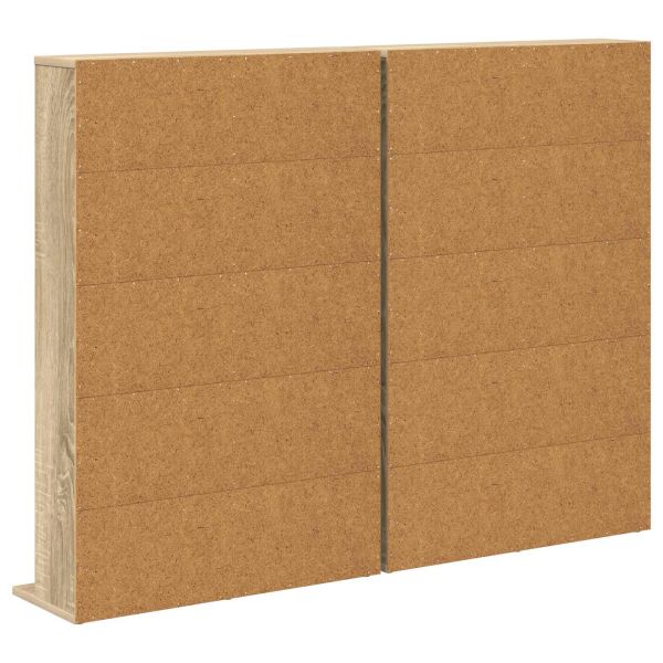 Кабинет за CD 2 бр. Дъб сонома 65 x 23,5 x 97,5 см