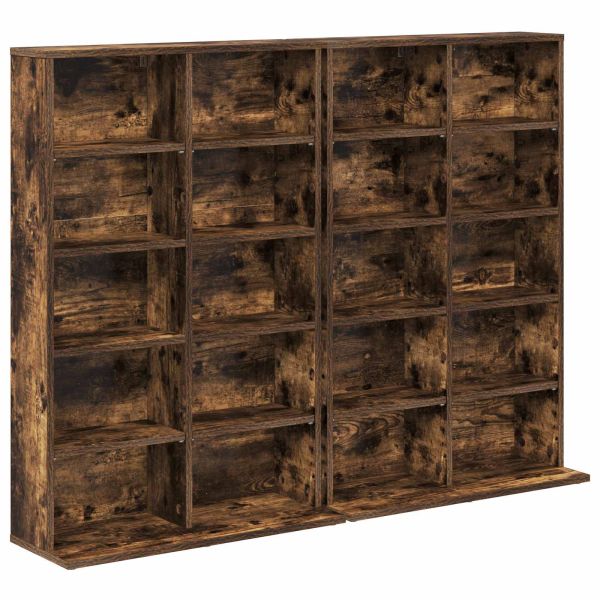 Кабинет за CD 2 бр. Опушен дъб 65 x 23,5 x 97,5 см