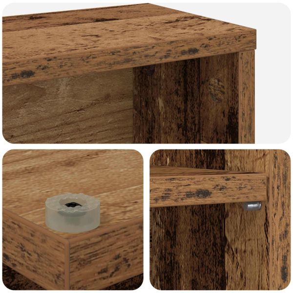 Кабинет за CD Старо дърво 65 x 23,5 x 97,5 см