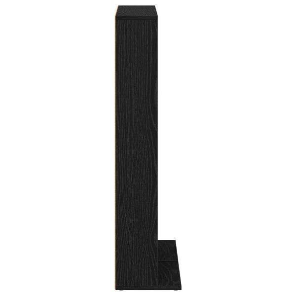 Кабинет за CD 2 бр. Черен дъб 33 x 23,5 x 97,5 см