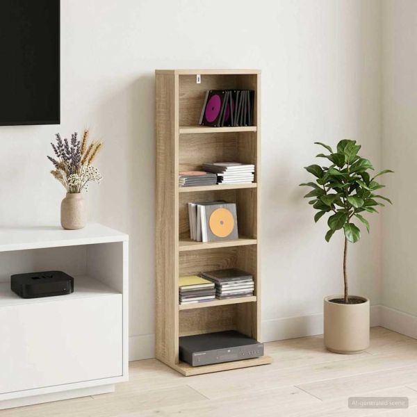 Кабинет за CD Дъб сонома 33 x 23,5 x 97,5 см