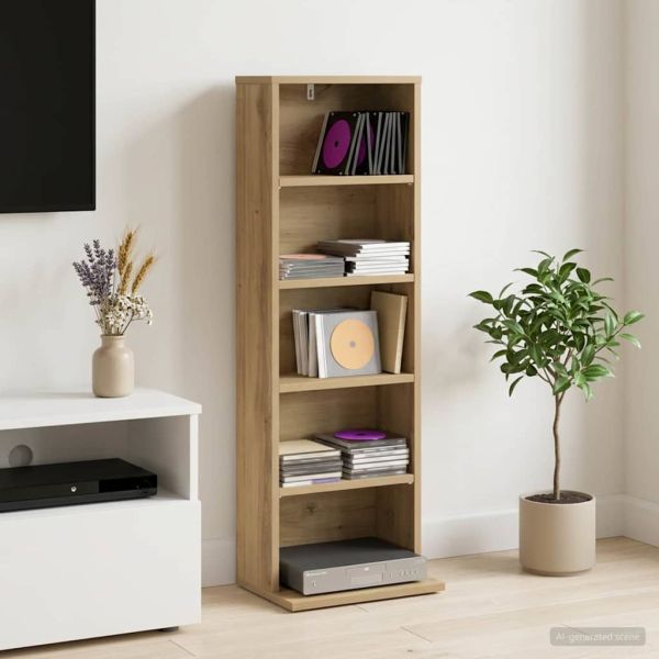 Кабинет за CD Дъб артизан 33 x 23,5 x 97,5 см