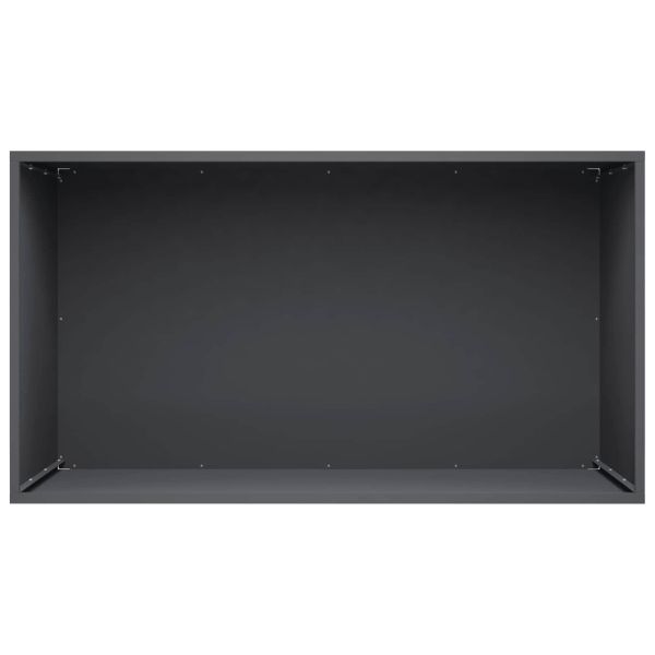Градинска саксия 2 бр. Антрацит 80 x 50 x 50 см