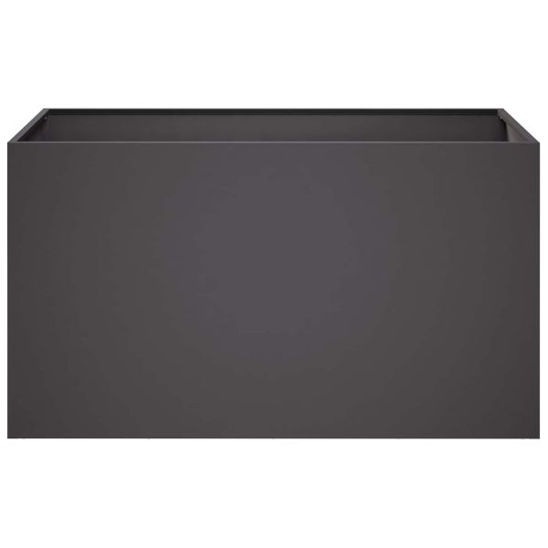 Градинска саксия Черно 80 x 50 x 50 см