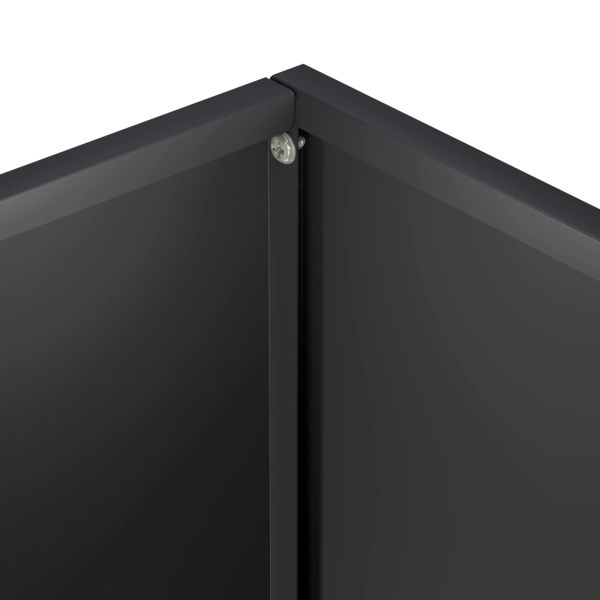 Градинска саксия Черно 20 x 20 x 75 см
