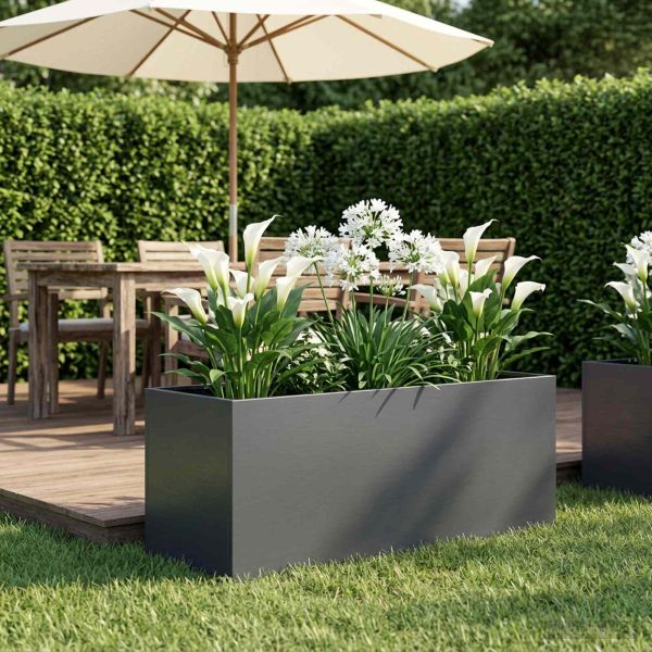 Градинска саксия Антрацит 80 x 40 x 40 cm