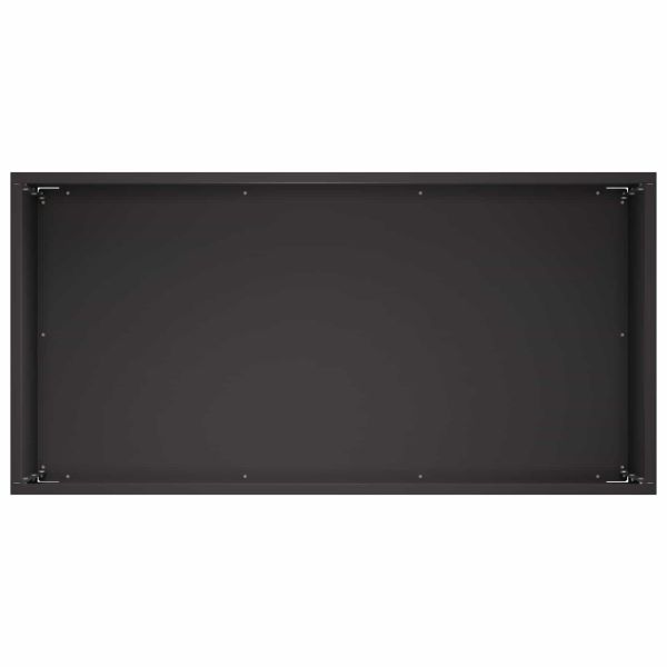 Градинска саксия 2 бр. Черно 60 x 30 x 40 см