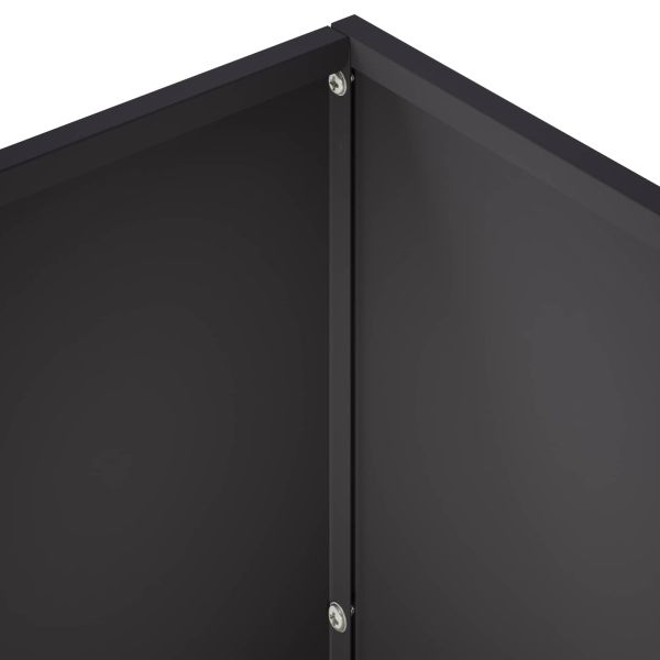 Градинска саксия Черно 60 x 30 x 40 см