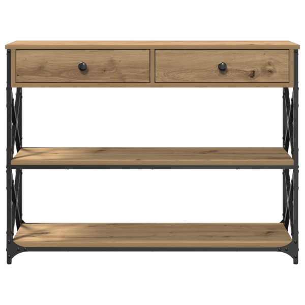 Конзолна маса дъб артизан 100 x 28 x 75 см