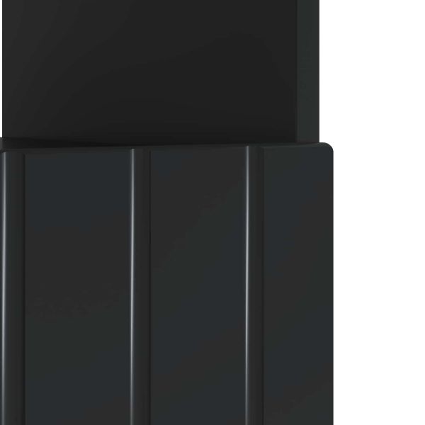 LED телевизионен кабинет Черно Инженерна дървесина