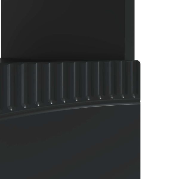 LED телевизионен кабинет Черно Инженерна дървесина